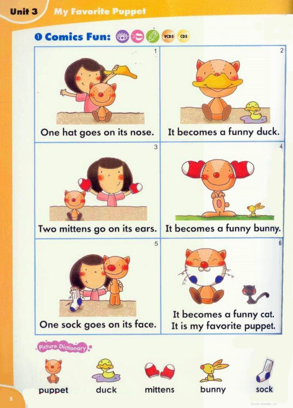 3 My Favorite Puppet绘本故事第2页