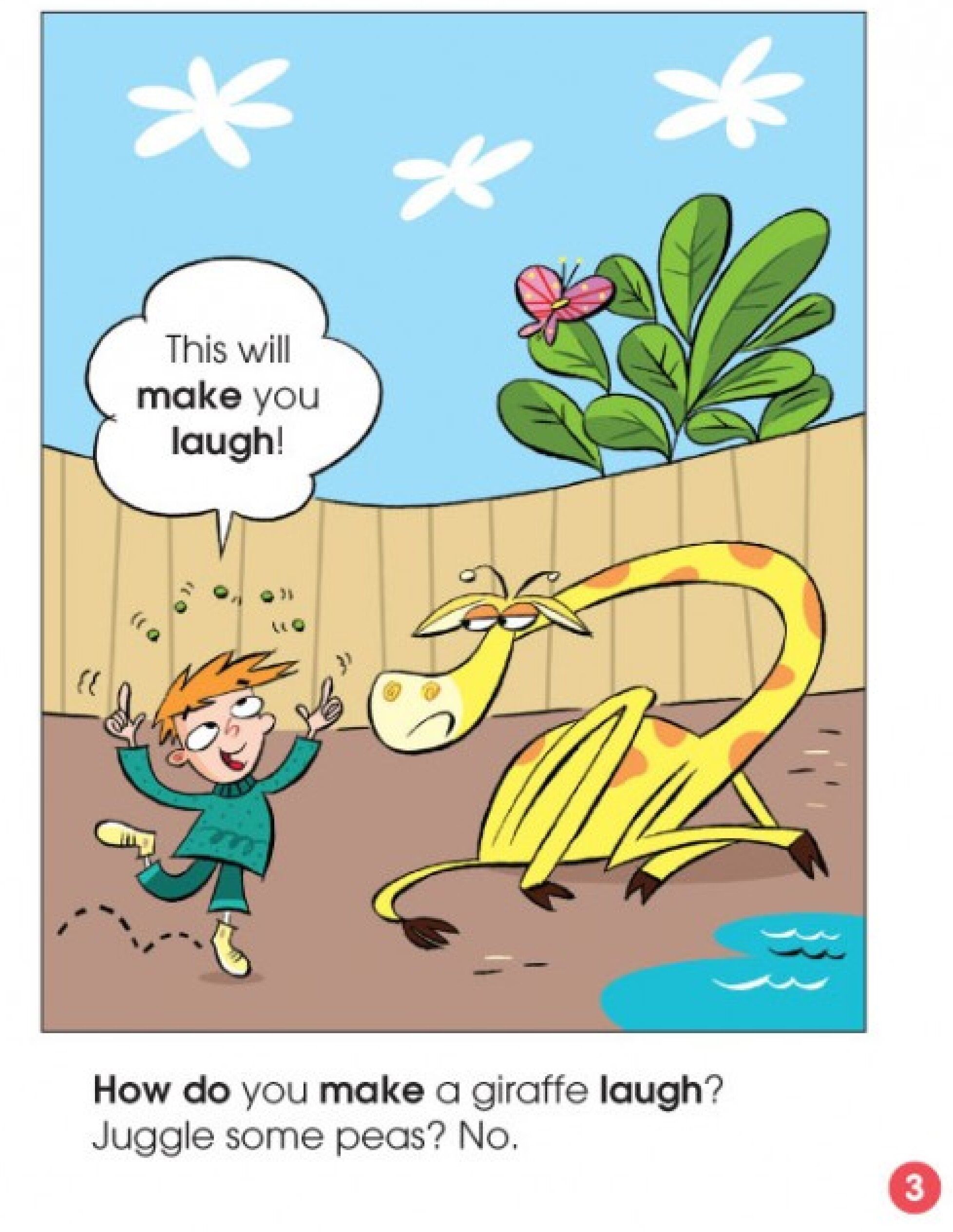How Do You Make a Giraffe Laugh?绘本故事第3页