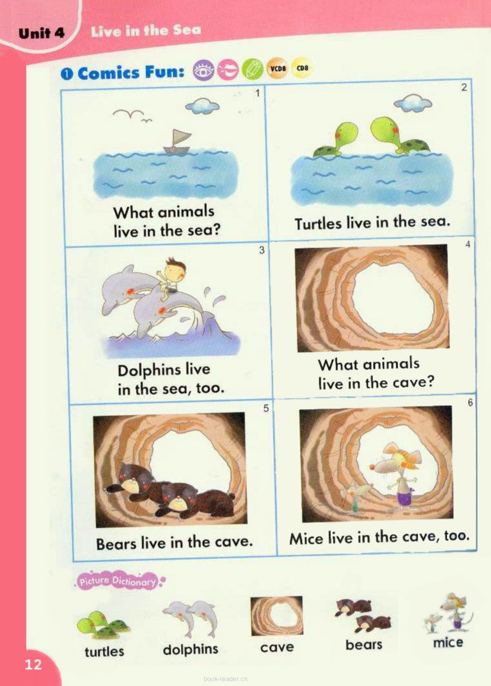 4 Live in the Sea绘本故事第2页