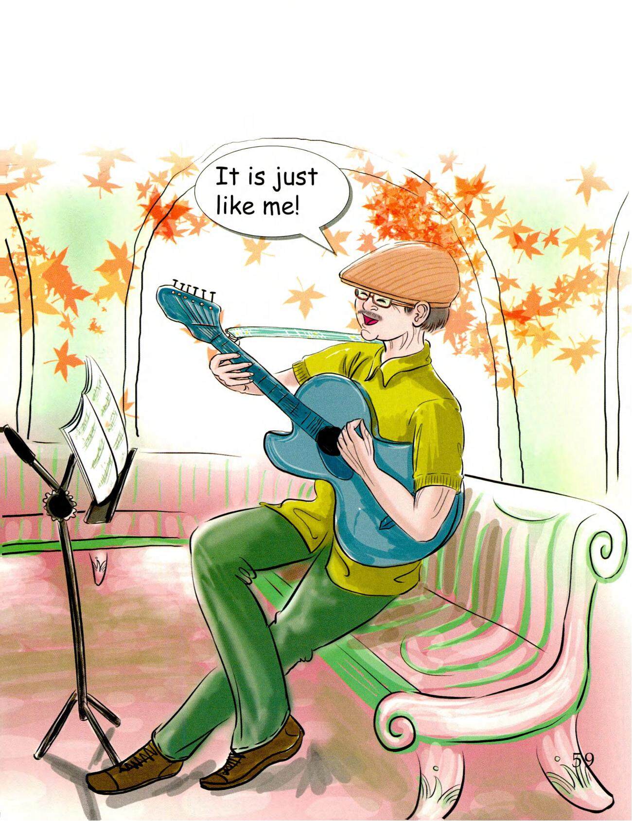 The Old Guitar绘本故事第3页