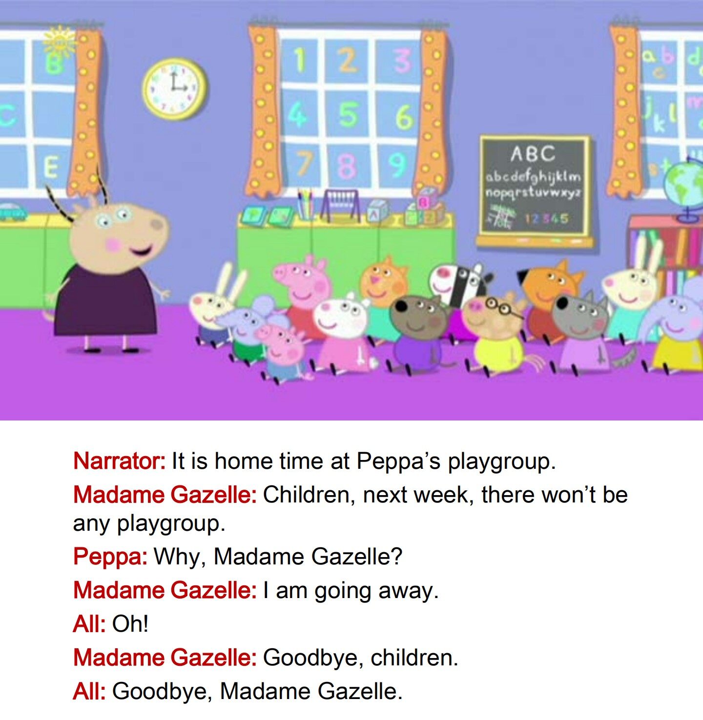 Madame Gazelle's Leaving Party绘本故事第3页