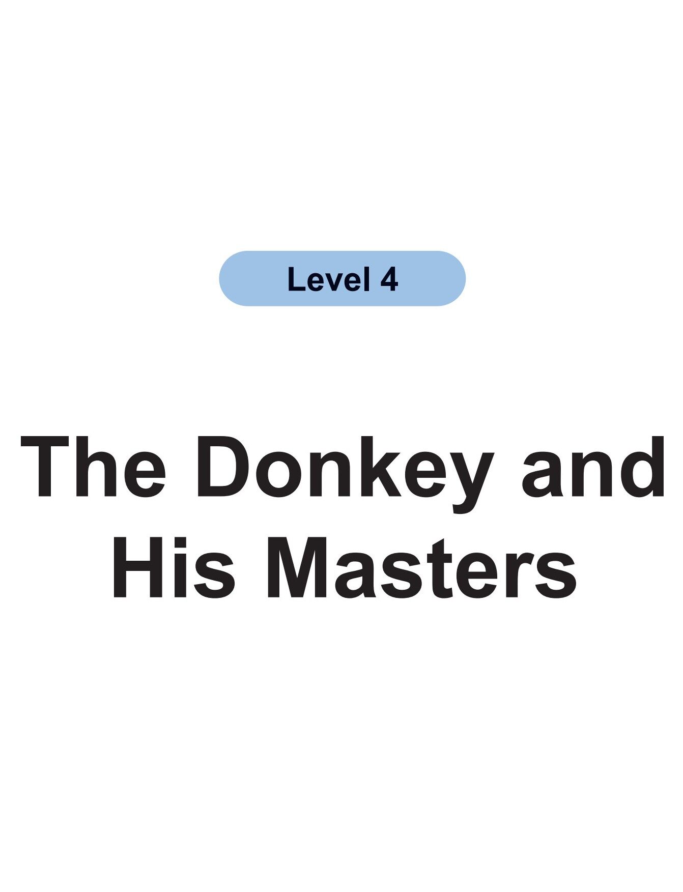 The Donkey and His Masters绘本故事第2页