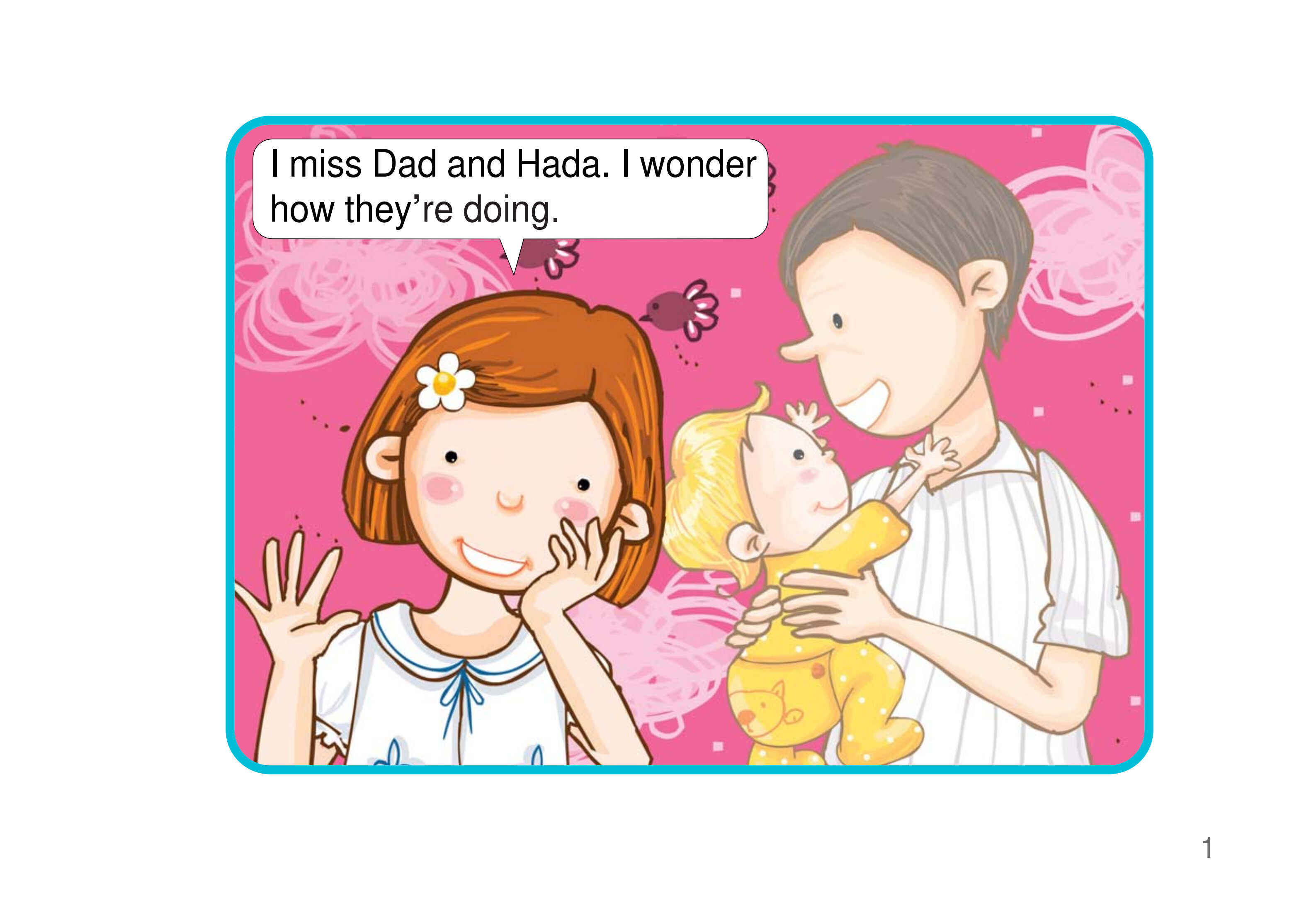 A Postcard for Dad and Hana绘本故事第2页