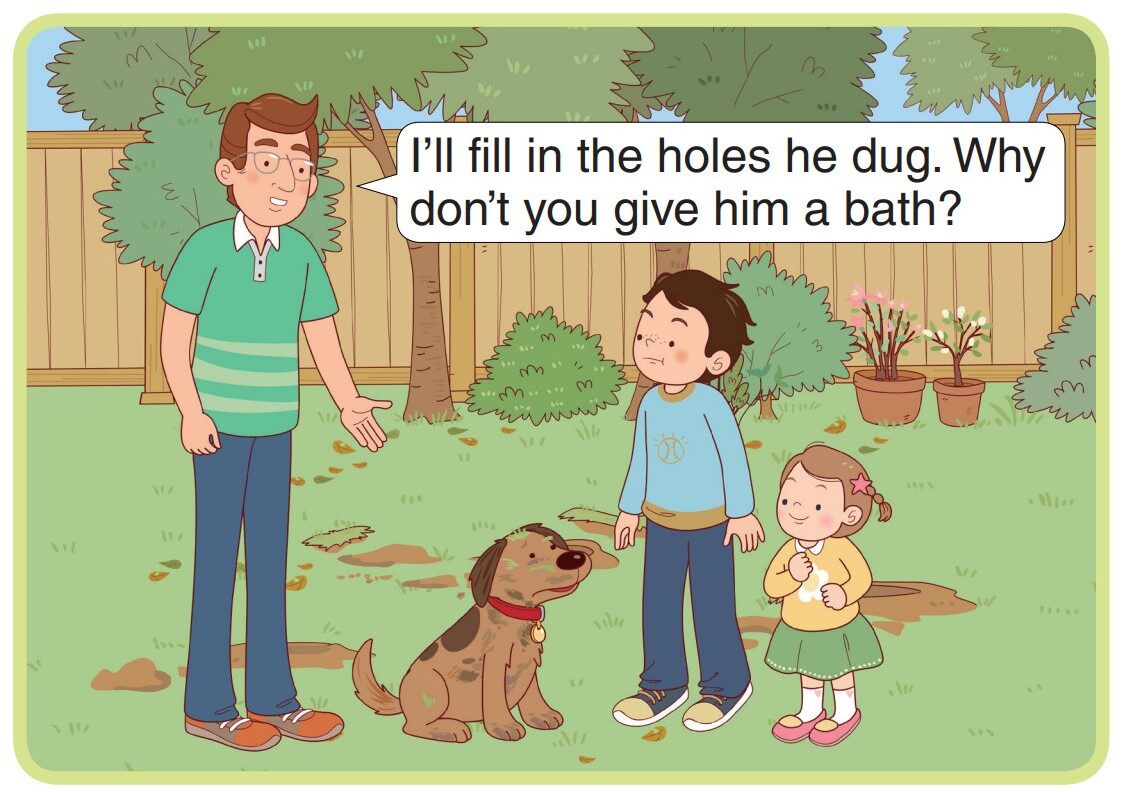 Lucky Gets a Bath绘本故事第4页