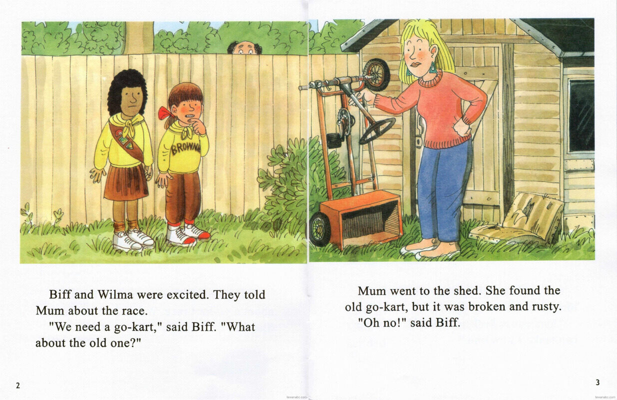 The Go-Kart Race绘本故事第4页