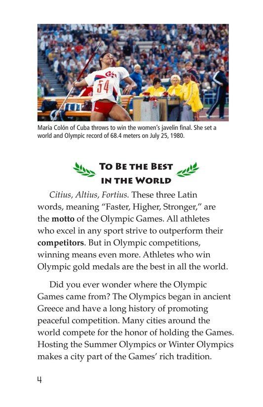 The Olympics Past and Present绘本故事第3页