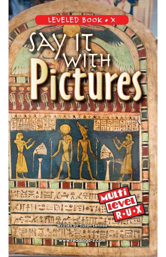 Say It With Pictures绘本故事第2页