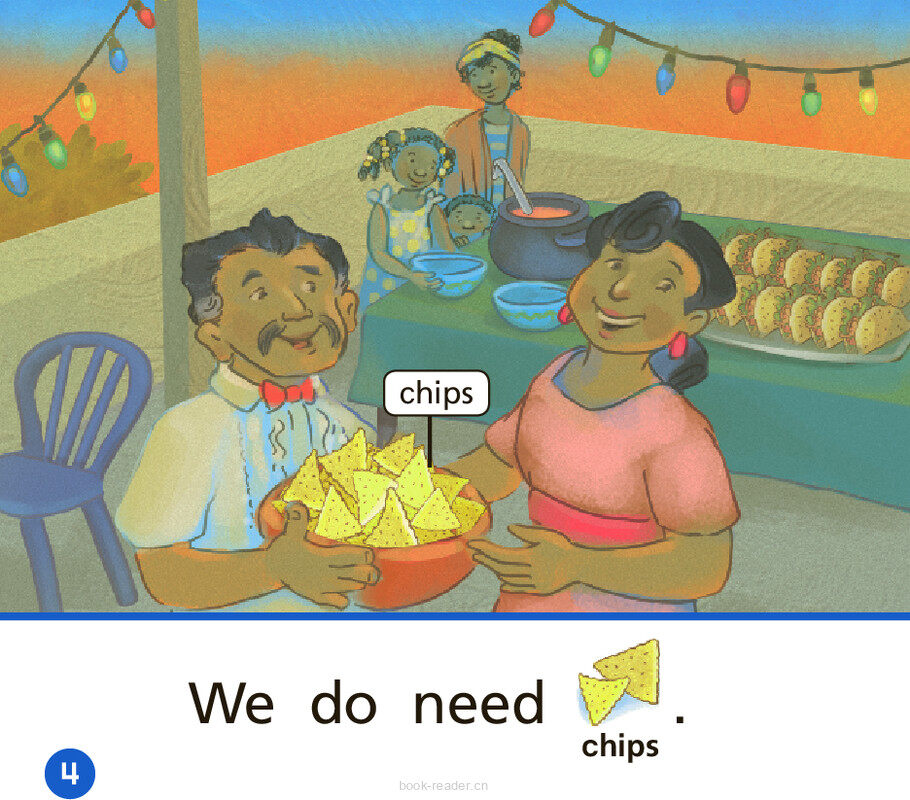 GK ELL U04W2 Neighborhood Party绘本故事第5页