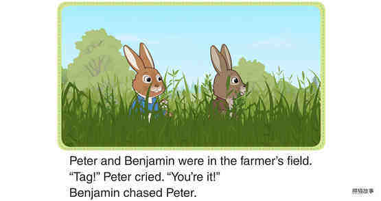 Peter and Benjamin Play Tag 1_In the Field绘本故事第2页