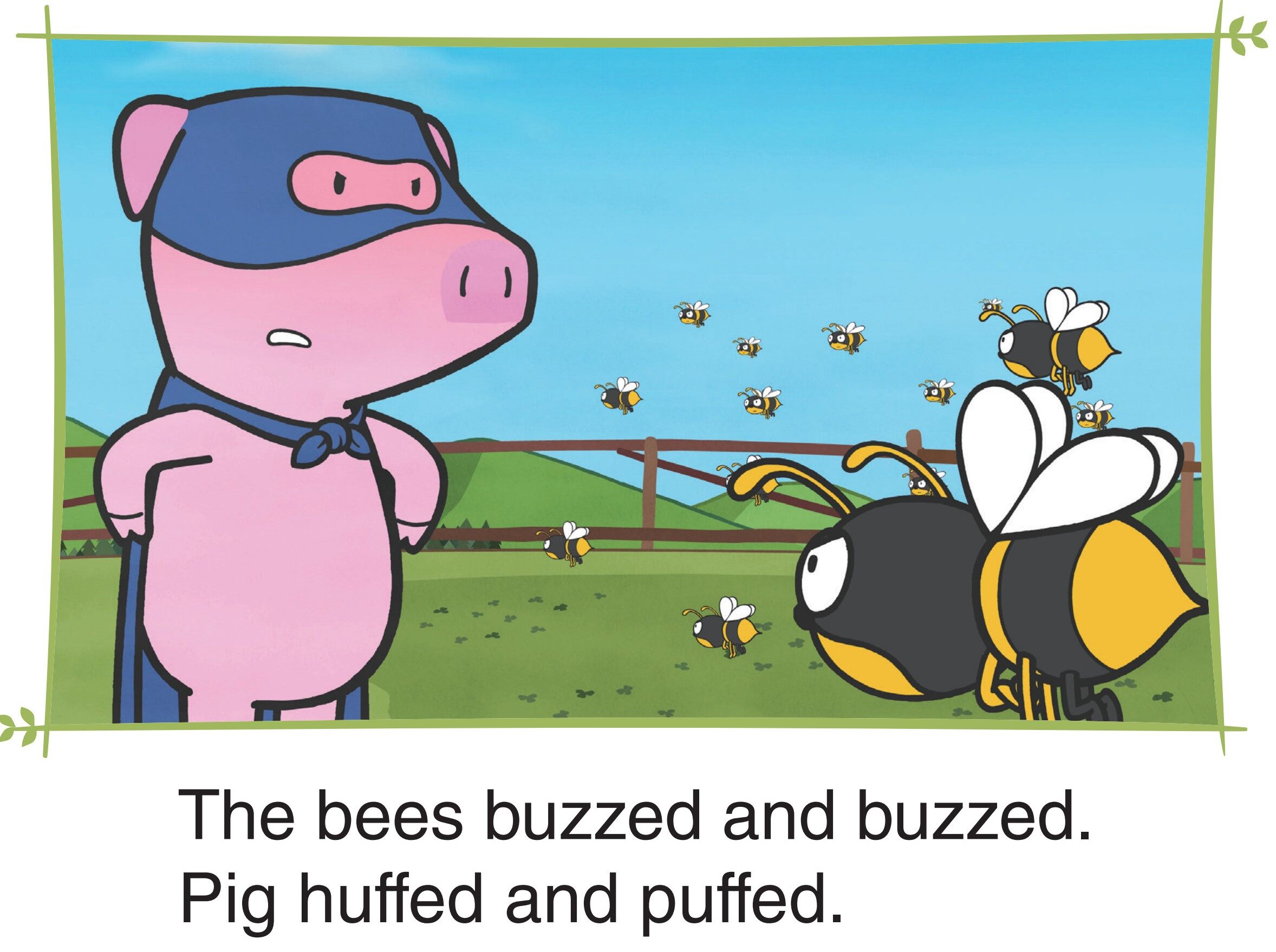 Super Pig and the Bees绘本故事第5页