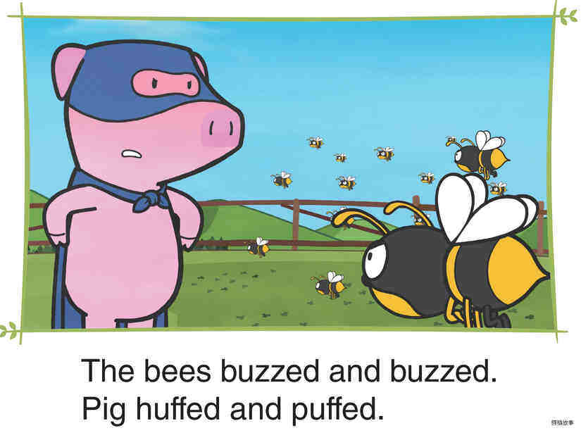 Super Pig and the Bees绘本故事第5页