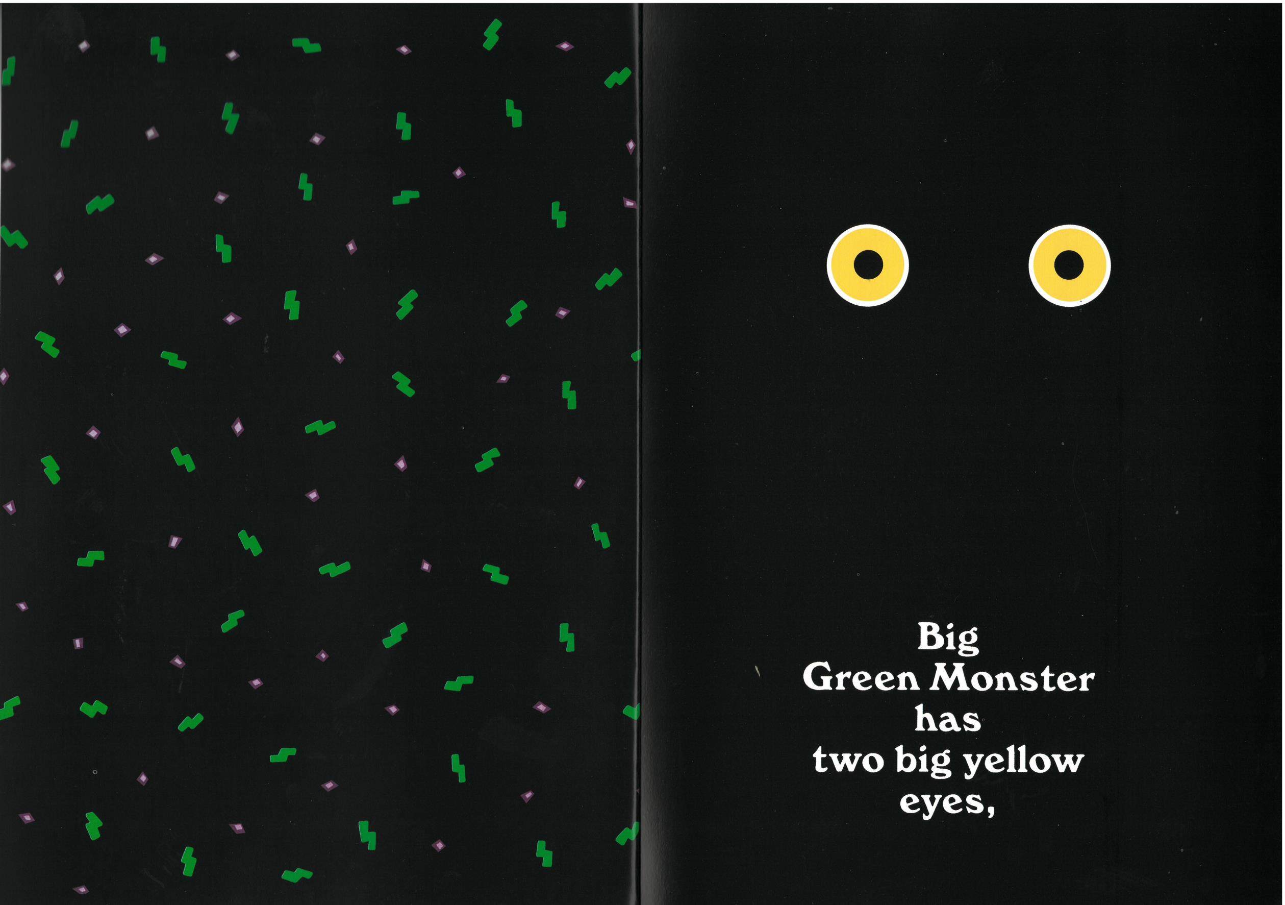 Go Away, Big Green Monster绘本故事第3页