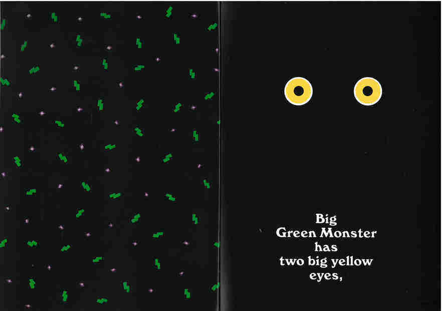 Go Away, Big Green Monster绘本故事第3页