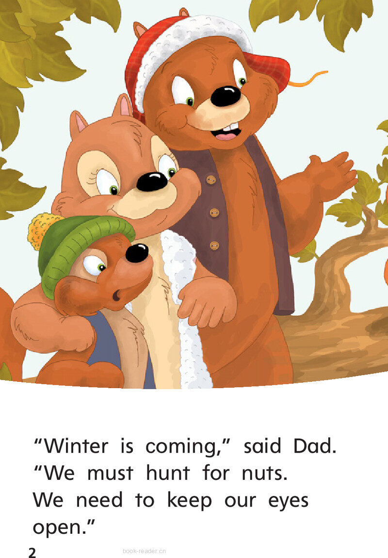 G1 App U5W1 Nuts for Winter绘本故事第4页