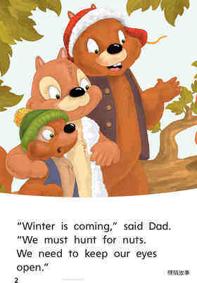 G1 App U5W1 Nuts for Winter绘本故事第4页