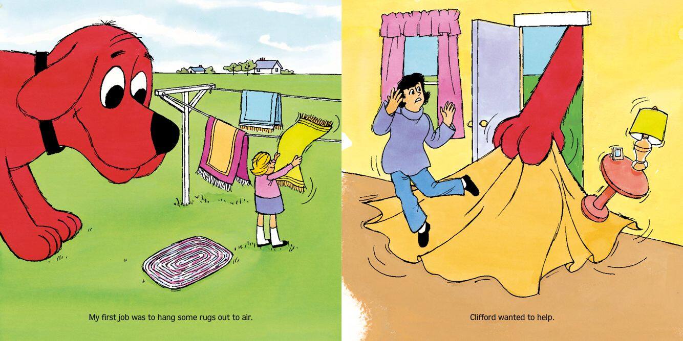 Clifford's Spring Clean Up绘本故事第4页