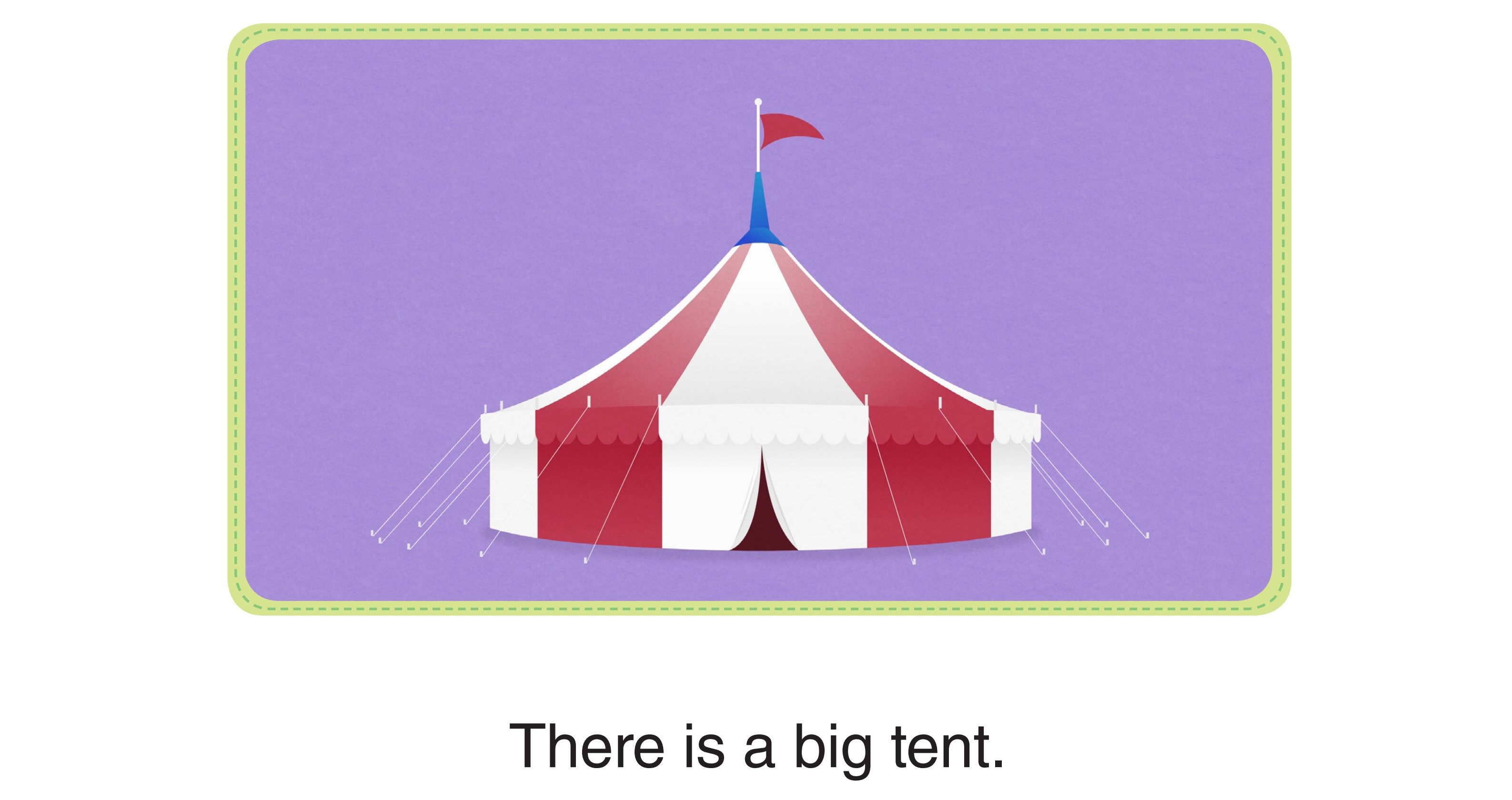 There Is A Big Tent绘本故事第2页