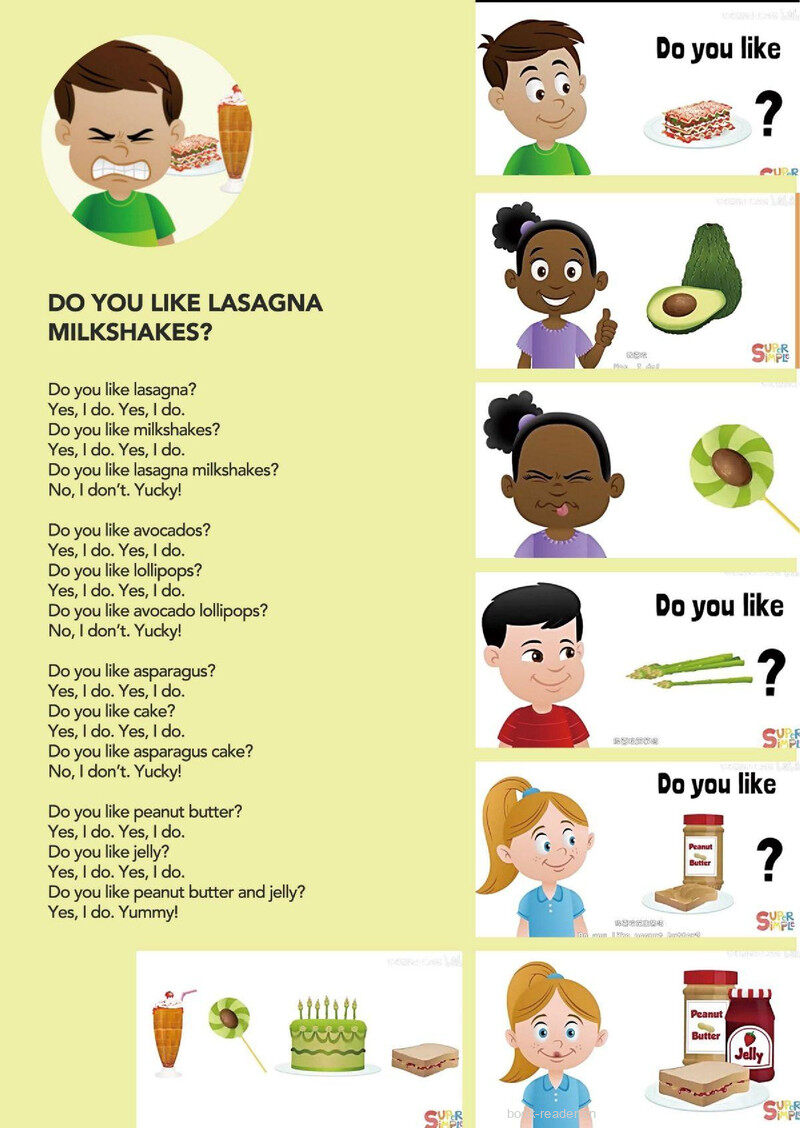 Do You Like Lasagna Milkshakes绘本故事第2页