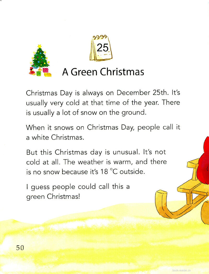  A Green Christmas绘本故事第2页
