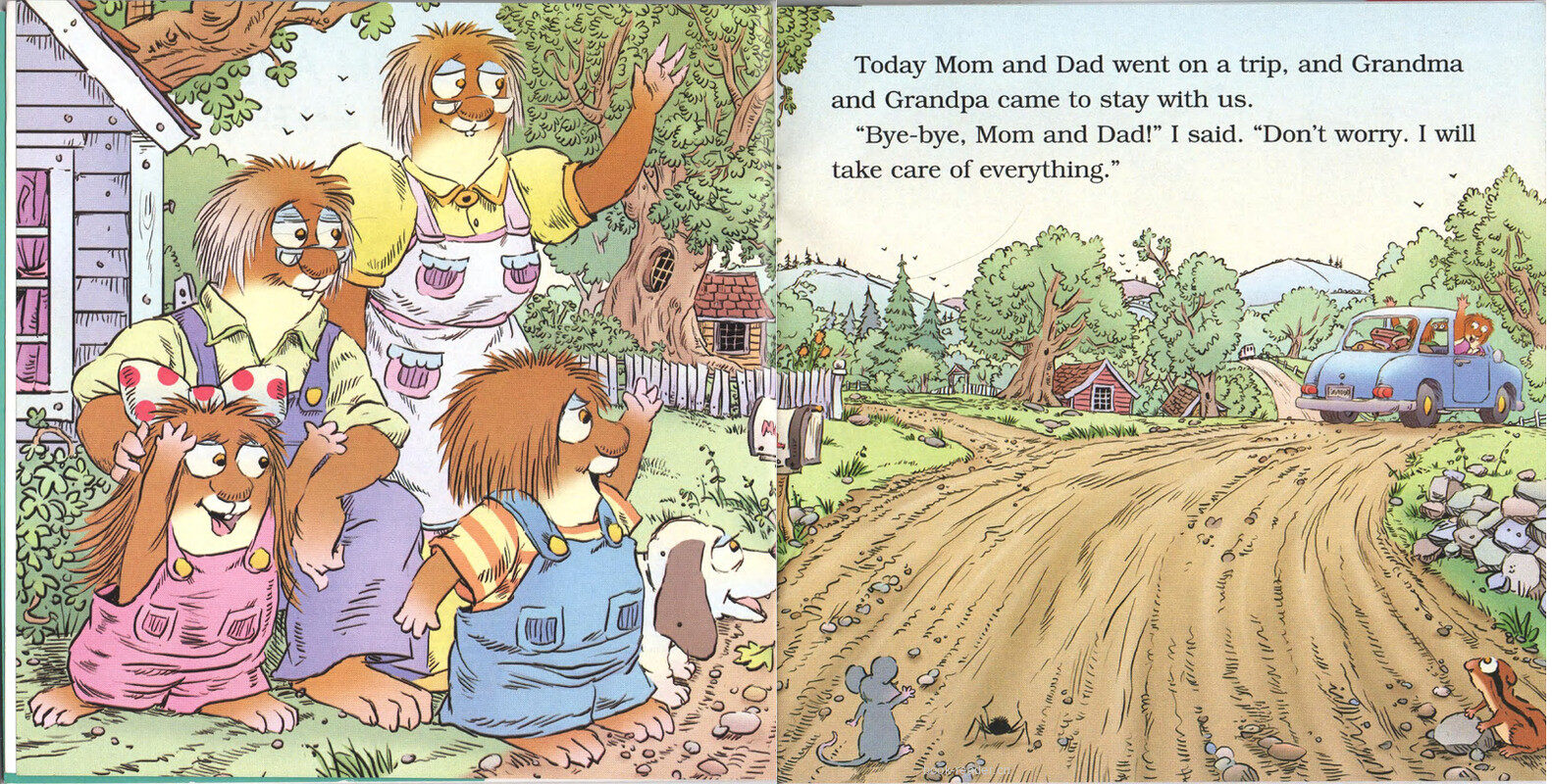 Bye-bye, Mom and Dad绘本故事第3页