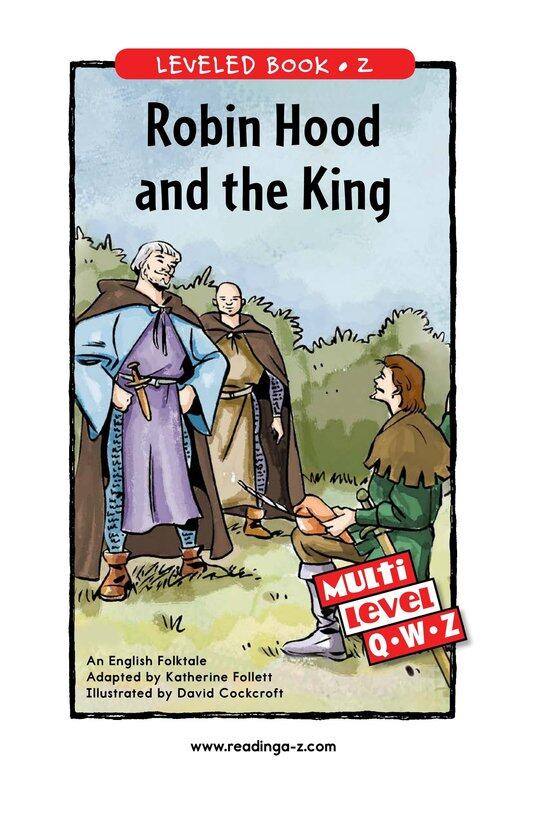 Robin Hood and the King绘本故事第2页