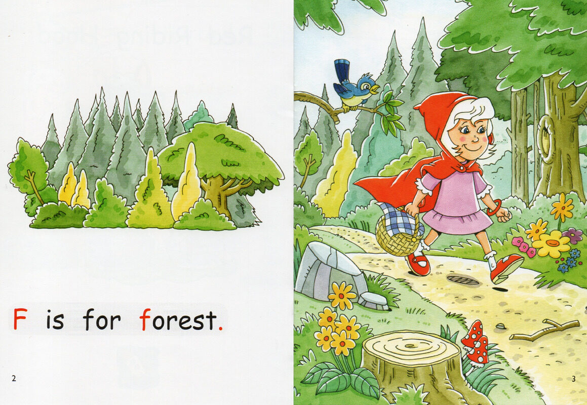 red riding hood绘本故事第3页