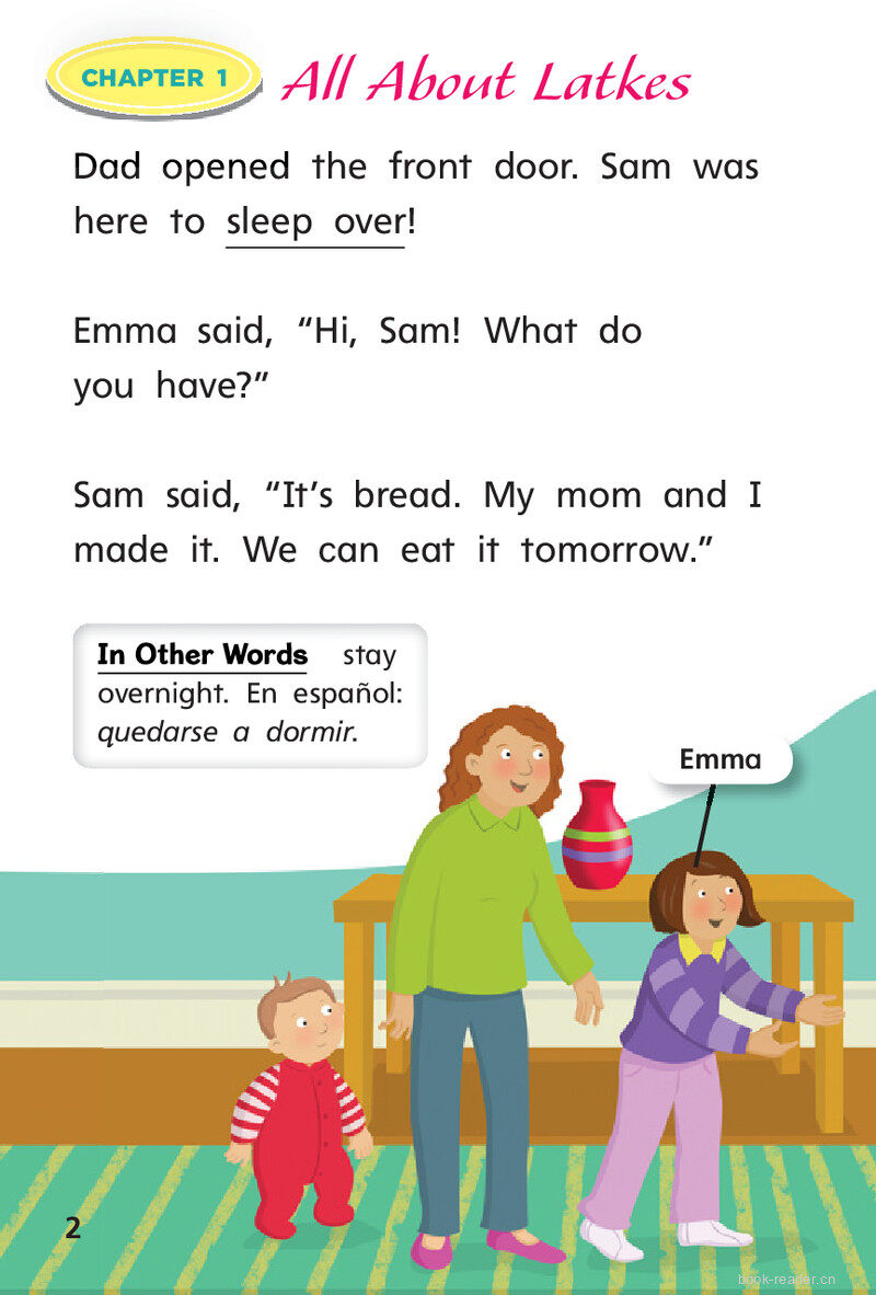 G1 ELL U6W4 Latkes for Sam绘本故事第4页