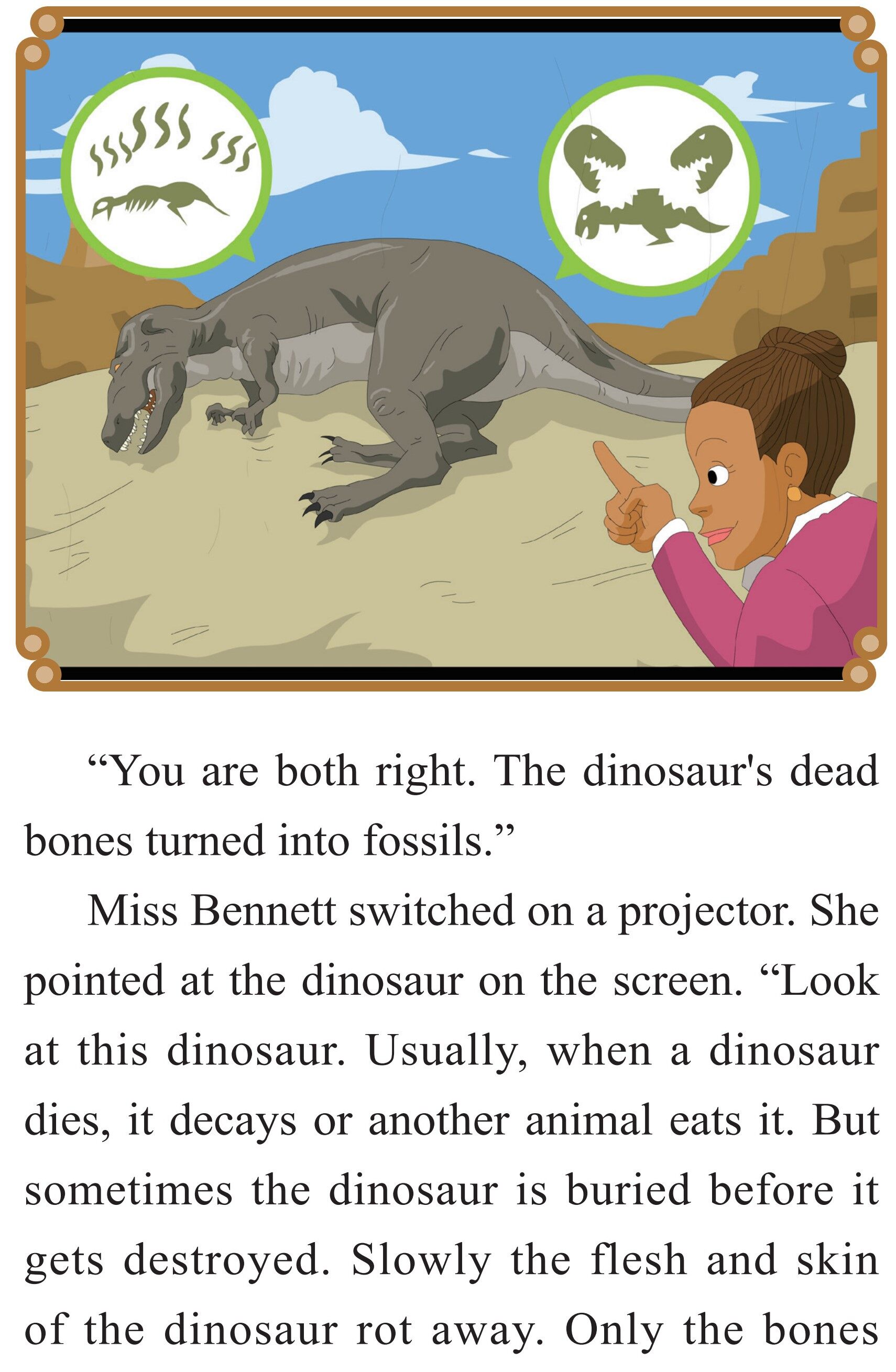 The World of Fossils绘本故事第4页