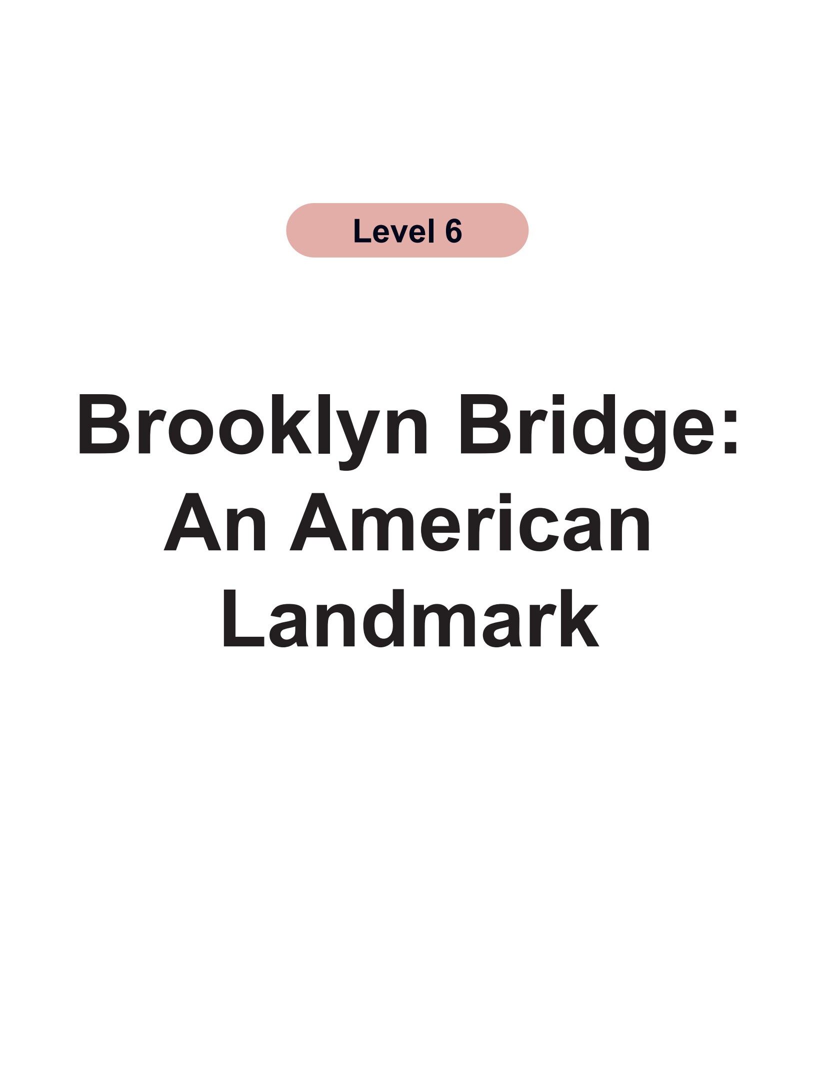 Brooklyn Bridge：An American Landmark绘本故事第2页
