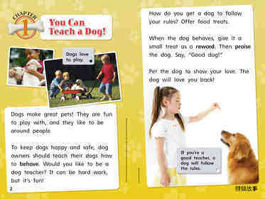 G1 Bey U4W5 Teach a Dog!绘本故事第4页