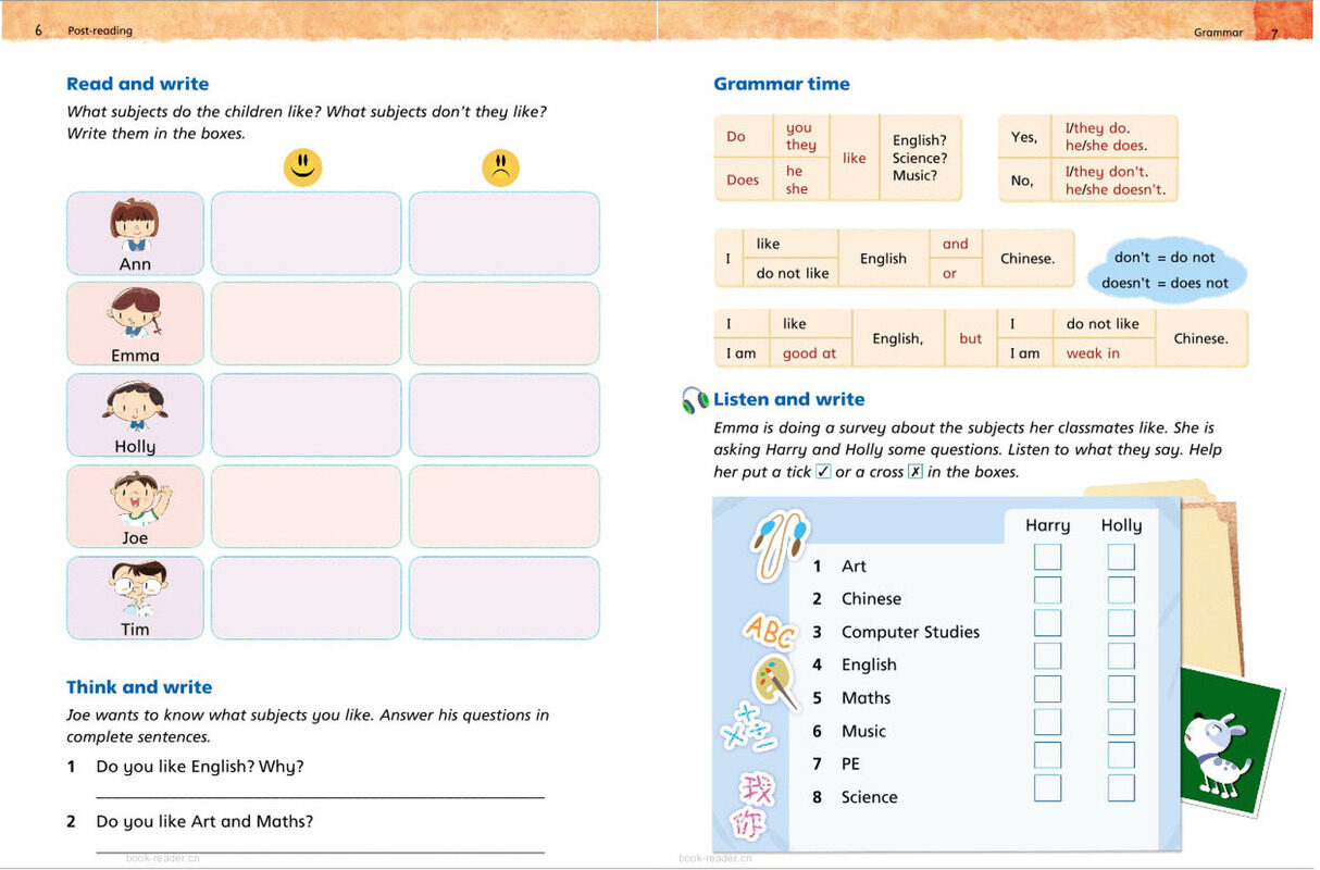 3A Unit 1 I like English绘本故事第4页