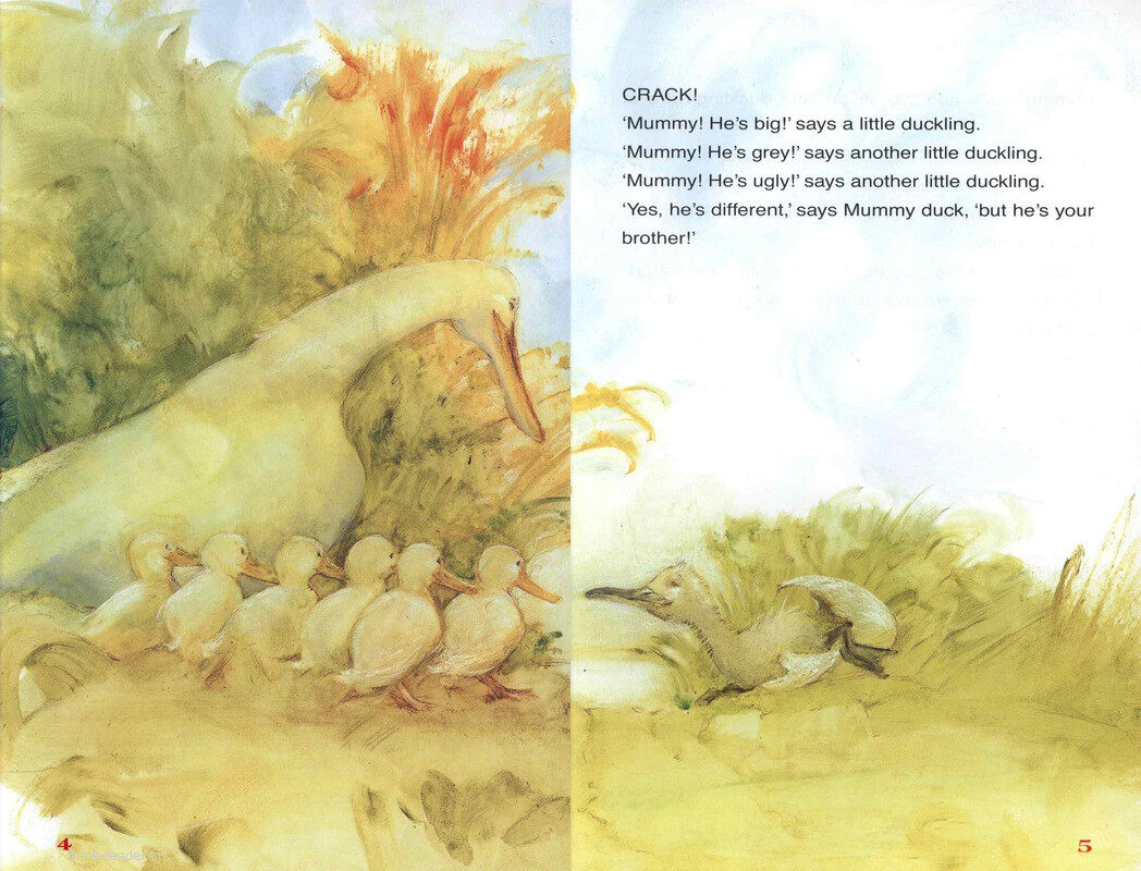 The Ugly Duckling绘本故事第4页