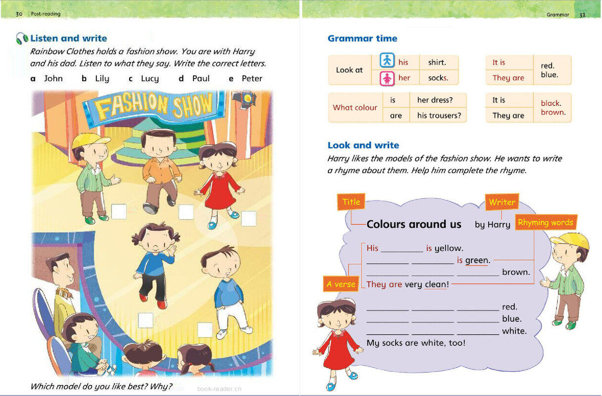 1A Unit 4 Colours around us绘本故事第4页