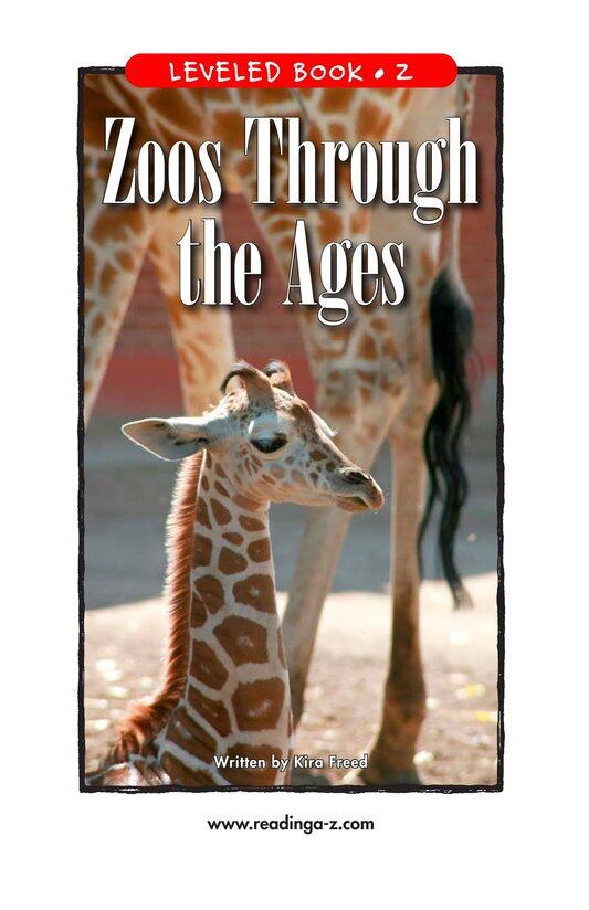 Zoos Through the Ages绘本故事第2页