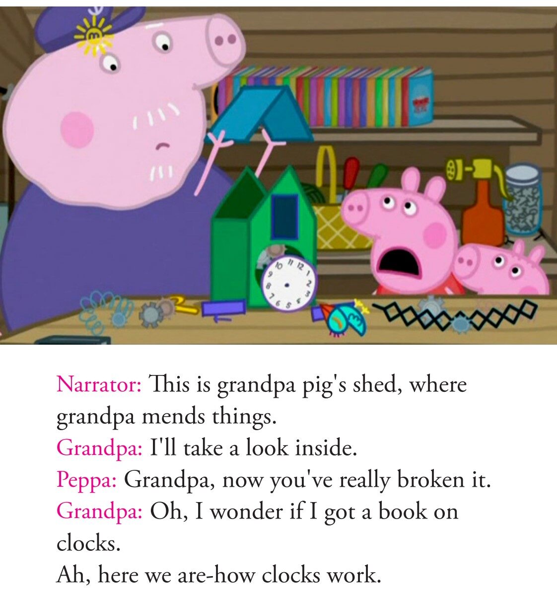 Grandpa pig's computer绘本故事第4页