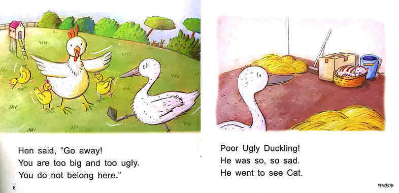 The Ugly Duckling绘本故事第5页