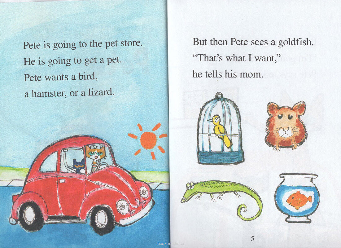Pete the Cat A Pet For Pete绘本故事第3页