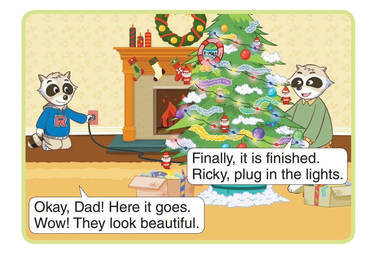 Getting Ready for Christmas绘本故事第4页