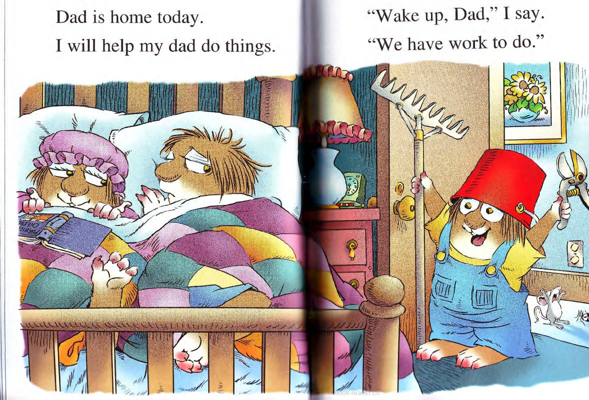 Just Helping My Dad绘本故事第3页