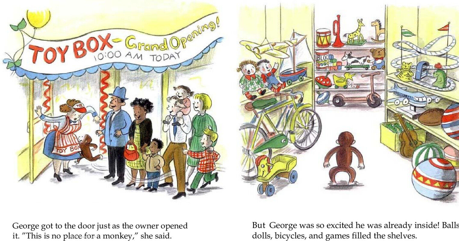 Curious George Visits a Toy Store绘本故事第5页