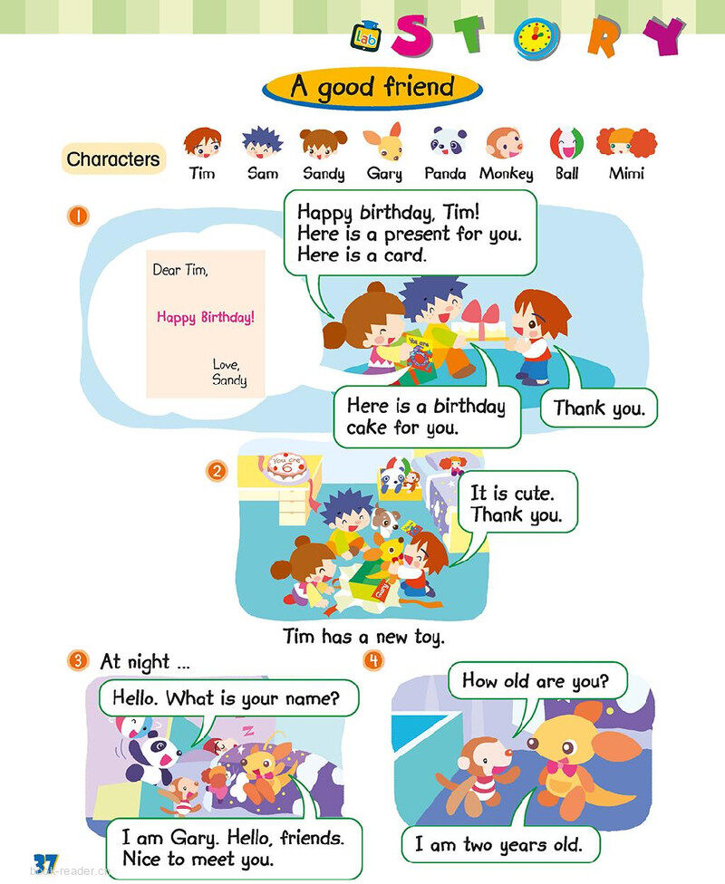 Story time A good friend绘本故事第3页