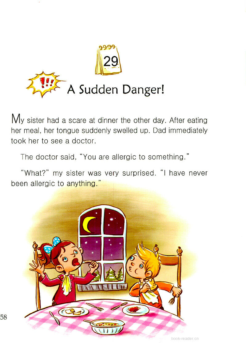A Sudden Danger!绘本故事第2页