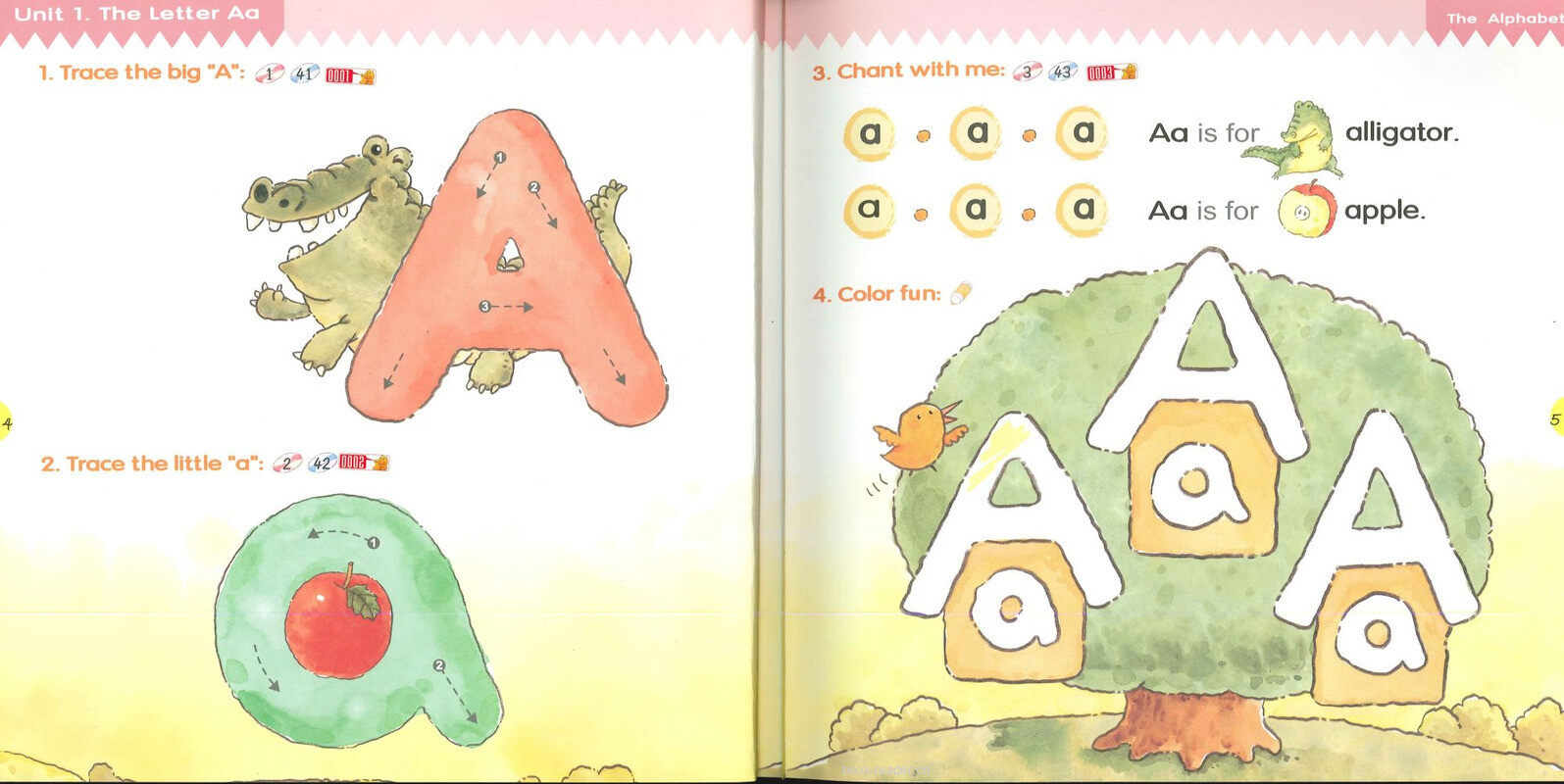 1 The Letter Aa绘本故事第3页