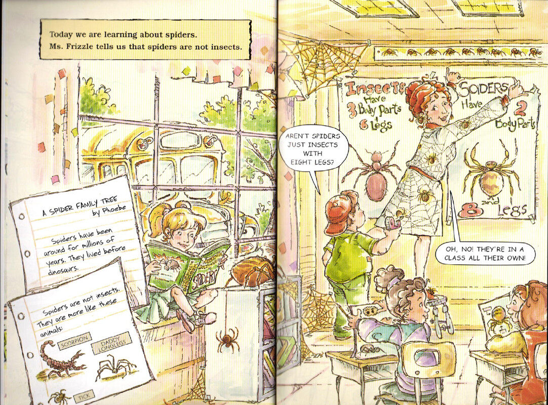 Magic School Bus Gets Caught in a Web绘本故事第4页