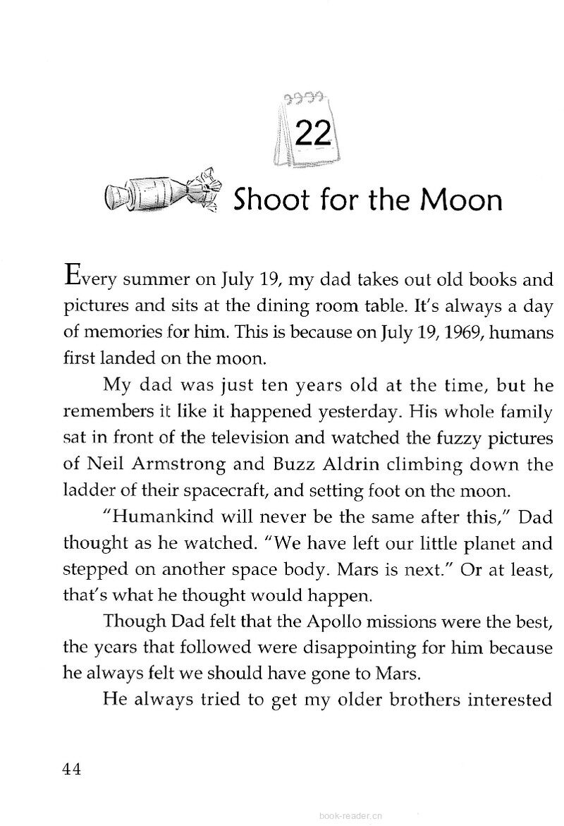 Shoot for the Moon绘本故事第2页