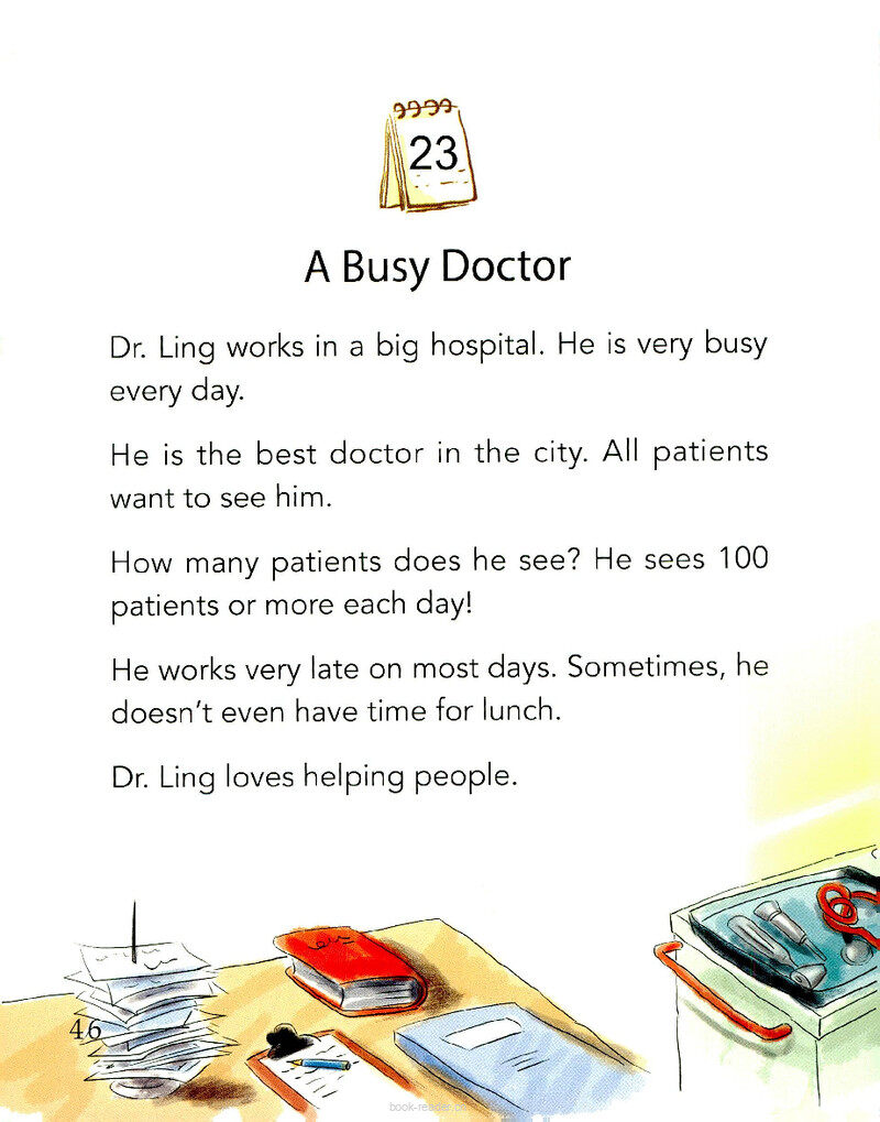 A Busy Doctor绘本故事第2页