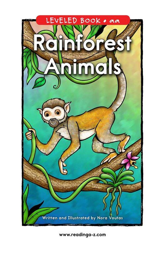 Rainforest Animals绘本故事第2页