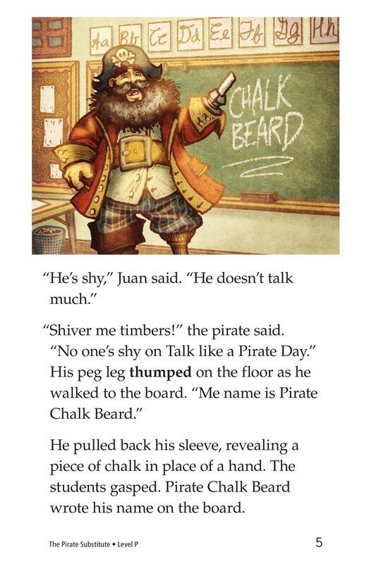 The Pirate Substitute绘本故事第5页