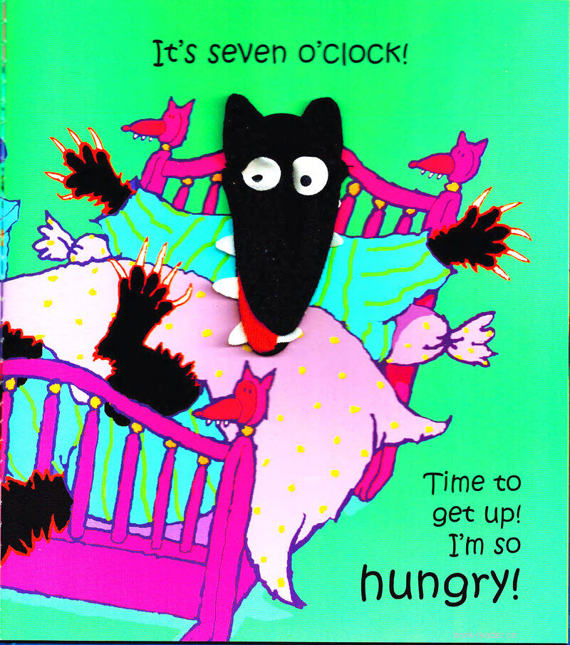 What's the time,Mr Wolf？绘本故事第4页