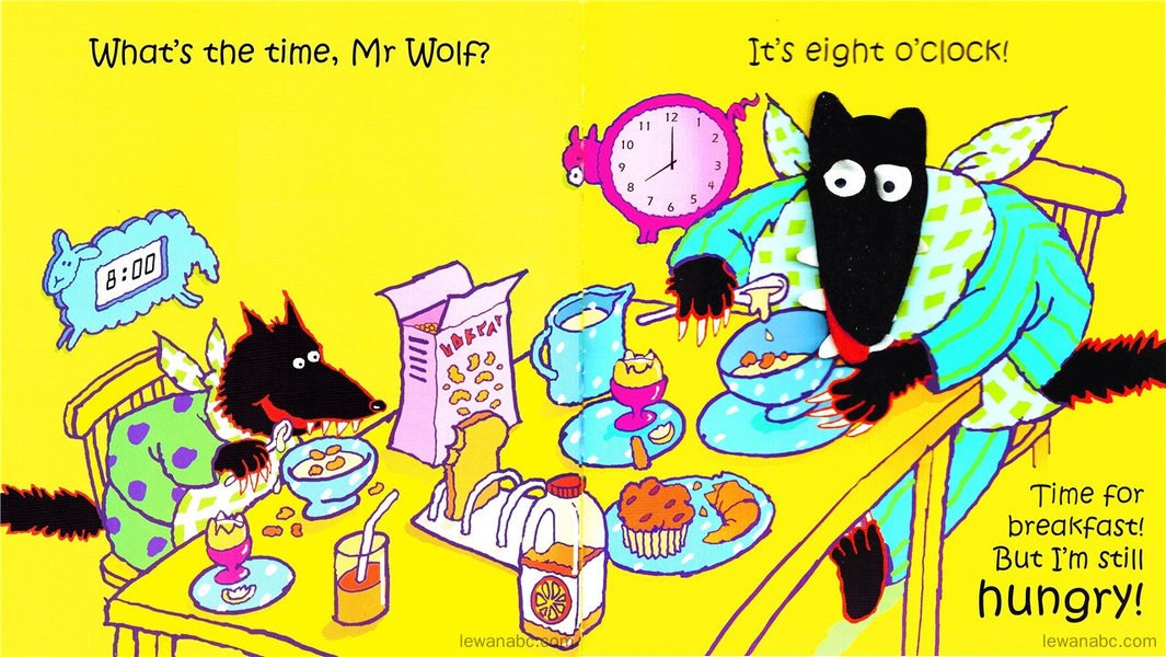 (41周)What's the Time,Mr. Wolf绘本故事第4页